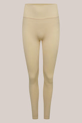 Studio Ribbed Leggings - Beige-Araa Active