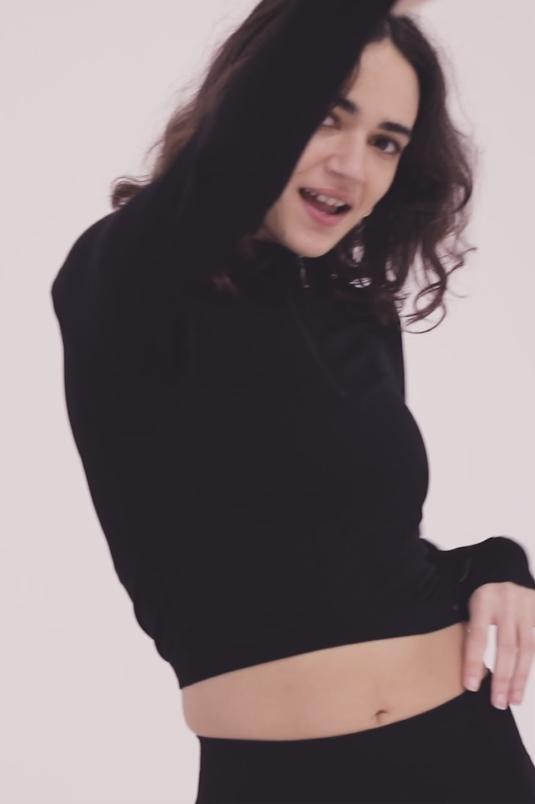 River Long Sleeve Top - Black