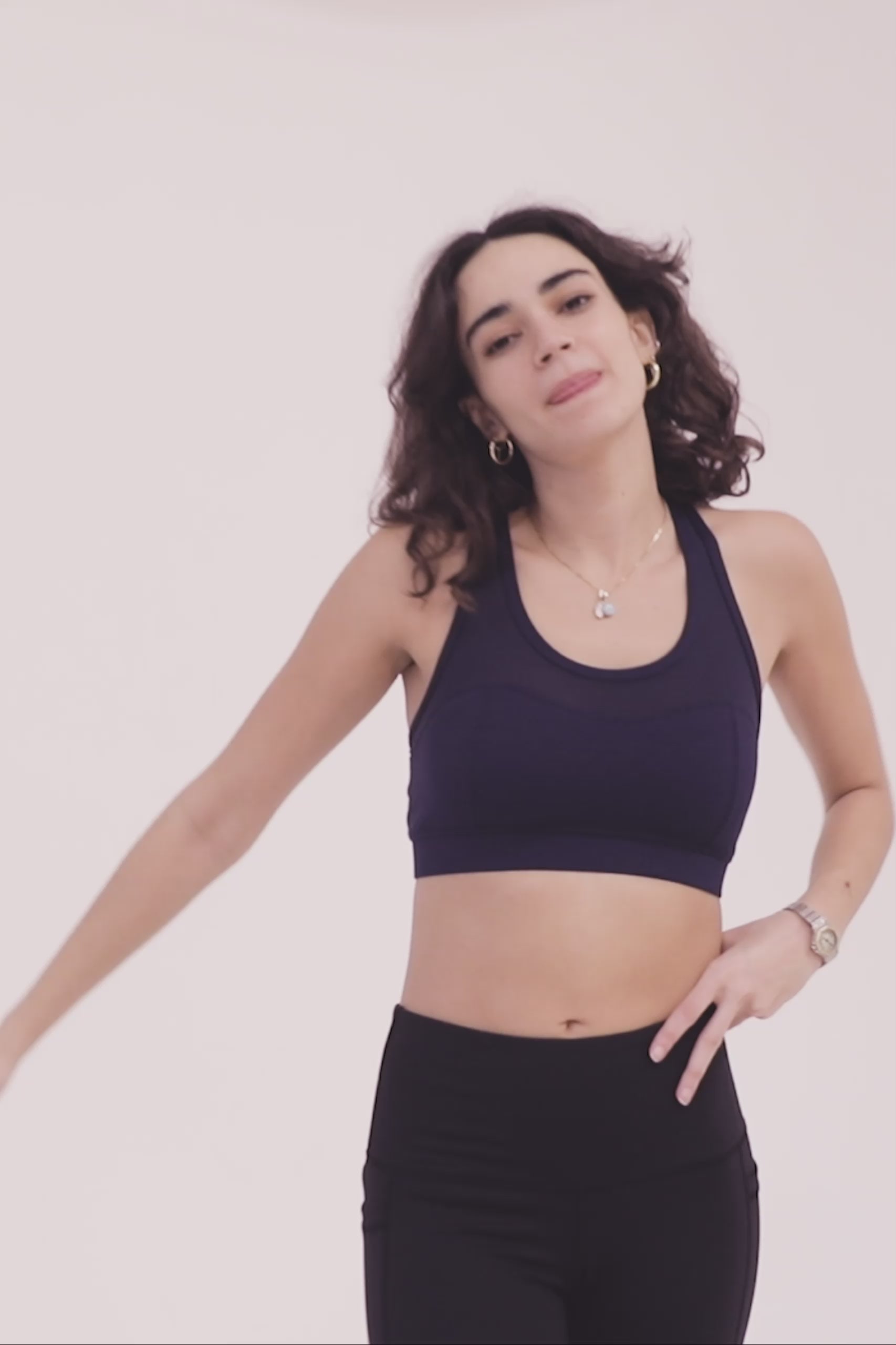 Angel Racerback Sports Bra - Dark Blue