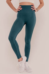 Razor Seamless Leggings - Teal-Araa Active