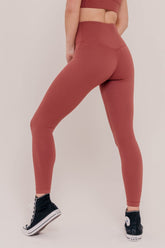 Tuscan High-Rise Leggings - Nude Brown-Araa Active