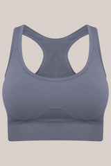 Maya Racerback Sports Bra - Grey-Araa Active