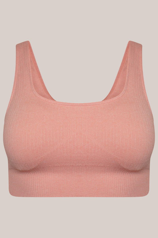Entyinea Comfy Sports Bras for Women Medium Support Seamless Scoop Neck  Cross Back Sports Bra Hot Pink XL
