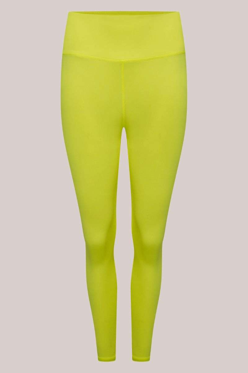 Glow Leggings - Florescent Yellow-Araa Active