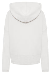 Ava Cropped Oversized Hoodie - White-Araa Active