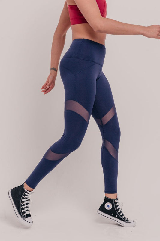 Women's High Waist Active Long Yoga Compression Leggings - Light Blue –  AEKONAMI, LLC