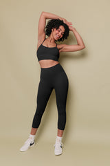 Soul 7/8 High-Rise Leggings - Black-Araa Active