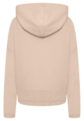 Ava Cropped Oversized Hoodie - Nude-Araa Active