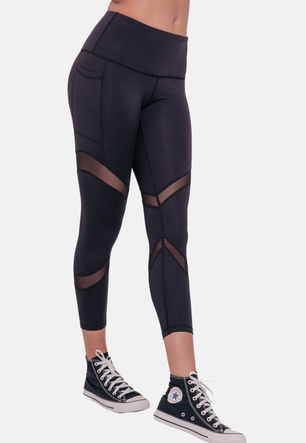 STAR Capri Leggings - Black-Araa Active