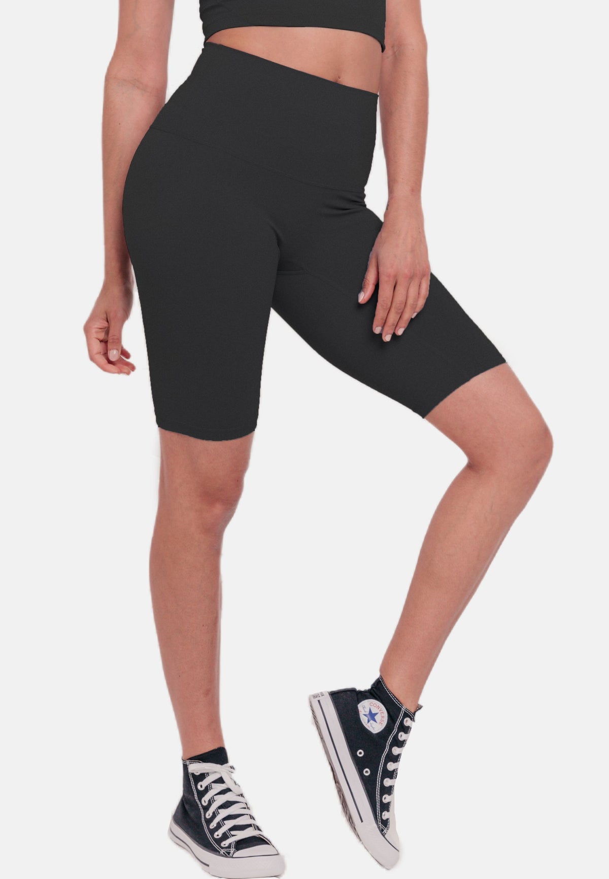 Kama Bicycle Shorts - Black-Araa Active