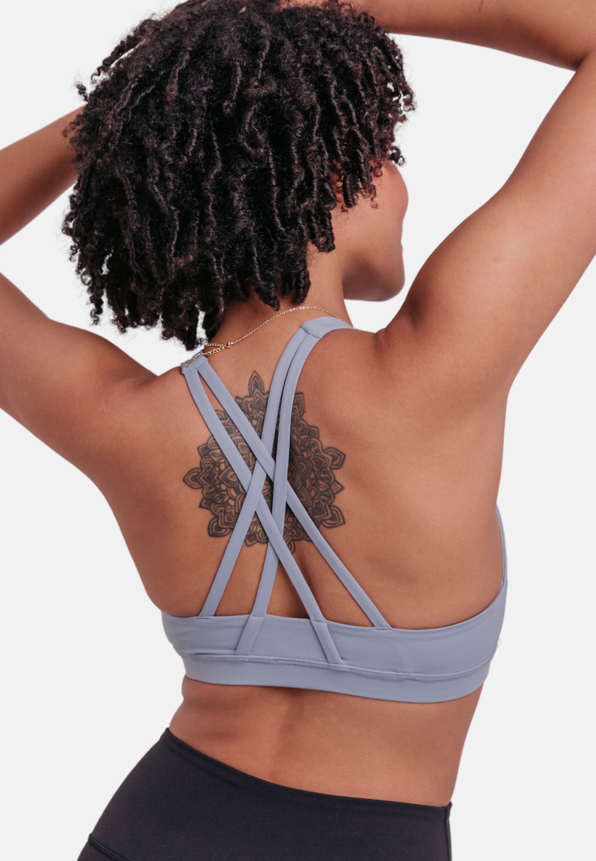 Prim Strappy Sports Bra - Blue-Araa Active