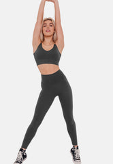 Tuscan High-Rise Leggings - Graphite Grey-Araa Active