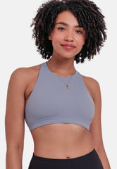 Prim Strappy Sports Bra - Blue-Araa Active