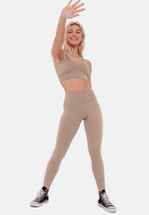 Tuscan High-Rise Leggings - Tan-Araa Active