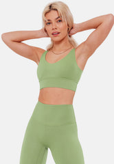 Tuscan Sports Bra - Light Green-Araa Active