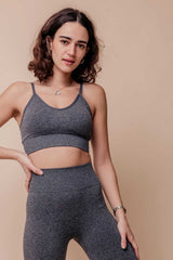 Sena Seamless Sports Bra - Charcoal-Araa Active