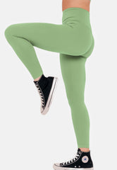 Tuscan High-Rise Leggings - Light Green-Araa Active