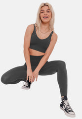 Tuscan High-Rise Leggings - Graphite Grey-Araa Active