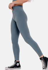 Tuscan High-Rise Leggings - Blue Charcoal-Araa Active