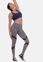 Star Leggings - Grey cropped-Araa Active