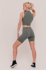 Como Bicycle Shorts - Olive-Araa Active