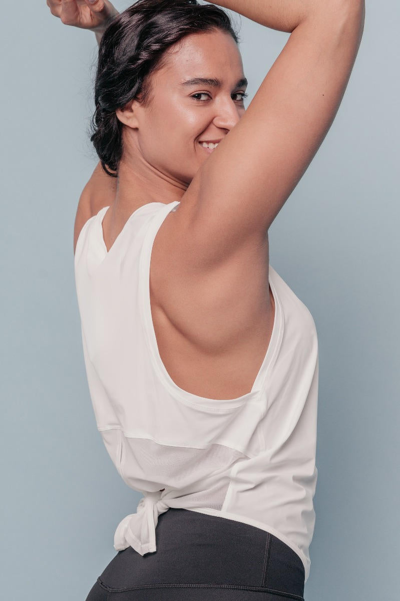 Corinna Yoga Top - White-Araa Active