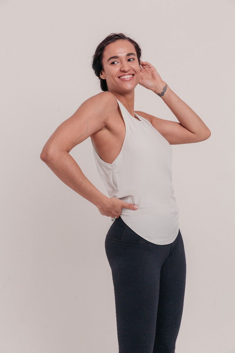Corinna Yoga Top - White-Araa Active