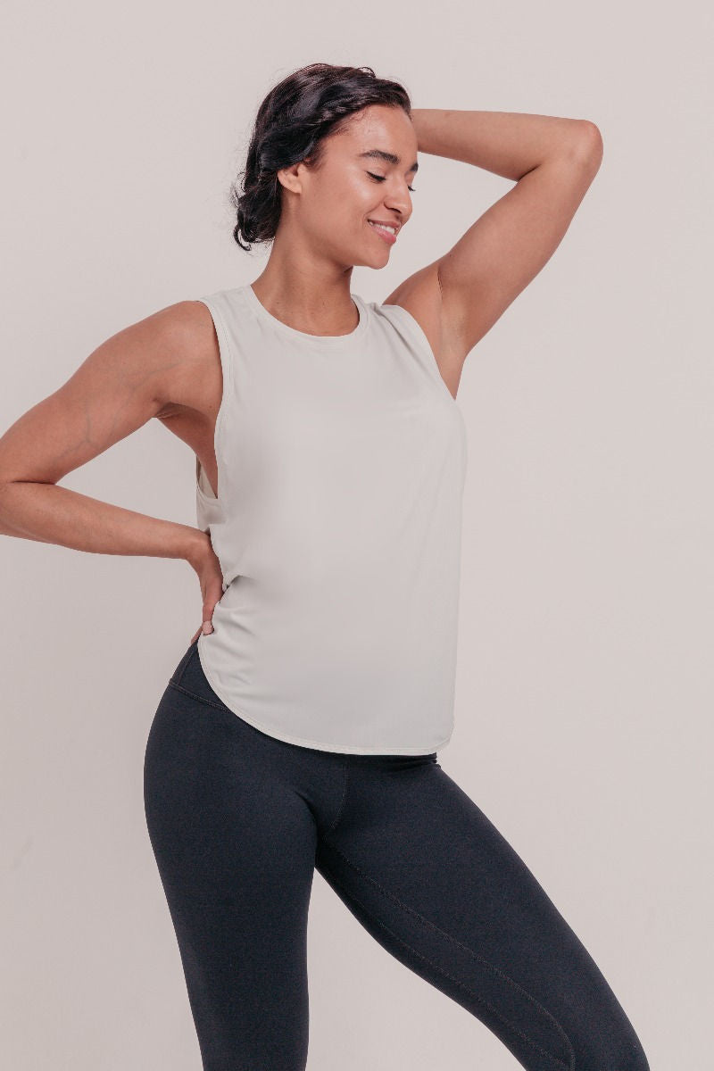 Corinna Yoga Top - White-Araa Active