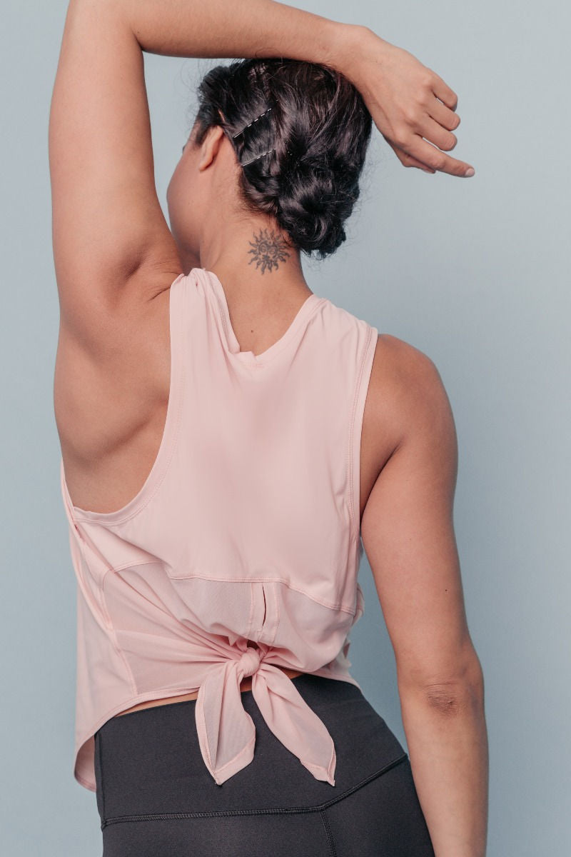 Corinna Yoga Top - Light Pink-Araa Active