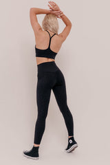 Elsa Black Leopard Print Leggings - Black Leopard-Araa Active