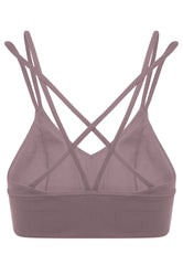 Oasis Strappy Sports Bra - Violet-Araa Active