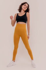 Razor Seamless Leggings - Yellow-Araa Active