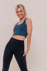 Sierra Sports Bra - Petrol Blue-Araa Active