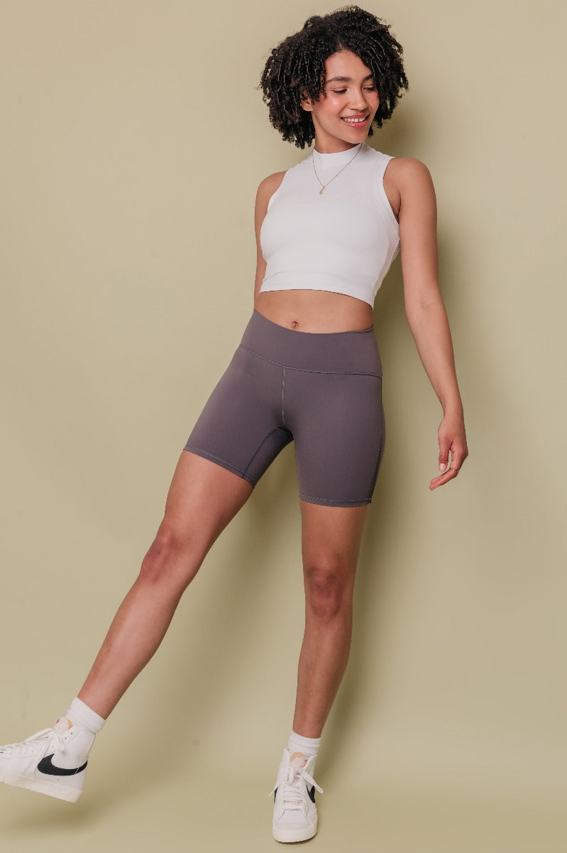 Soleil Shorts - Violet Grey-Araa Active