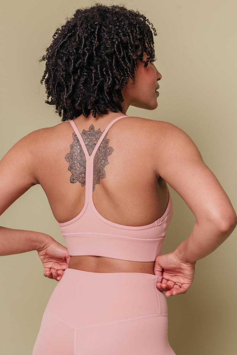 Soul Racerback Sports Bra - Dusty Pink-Araa Active