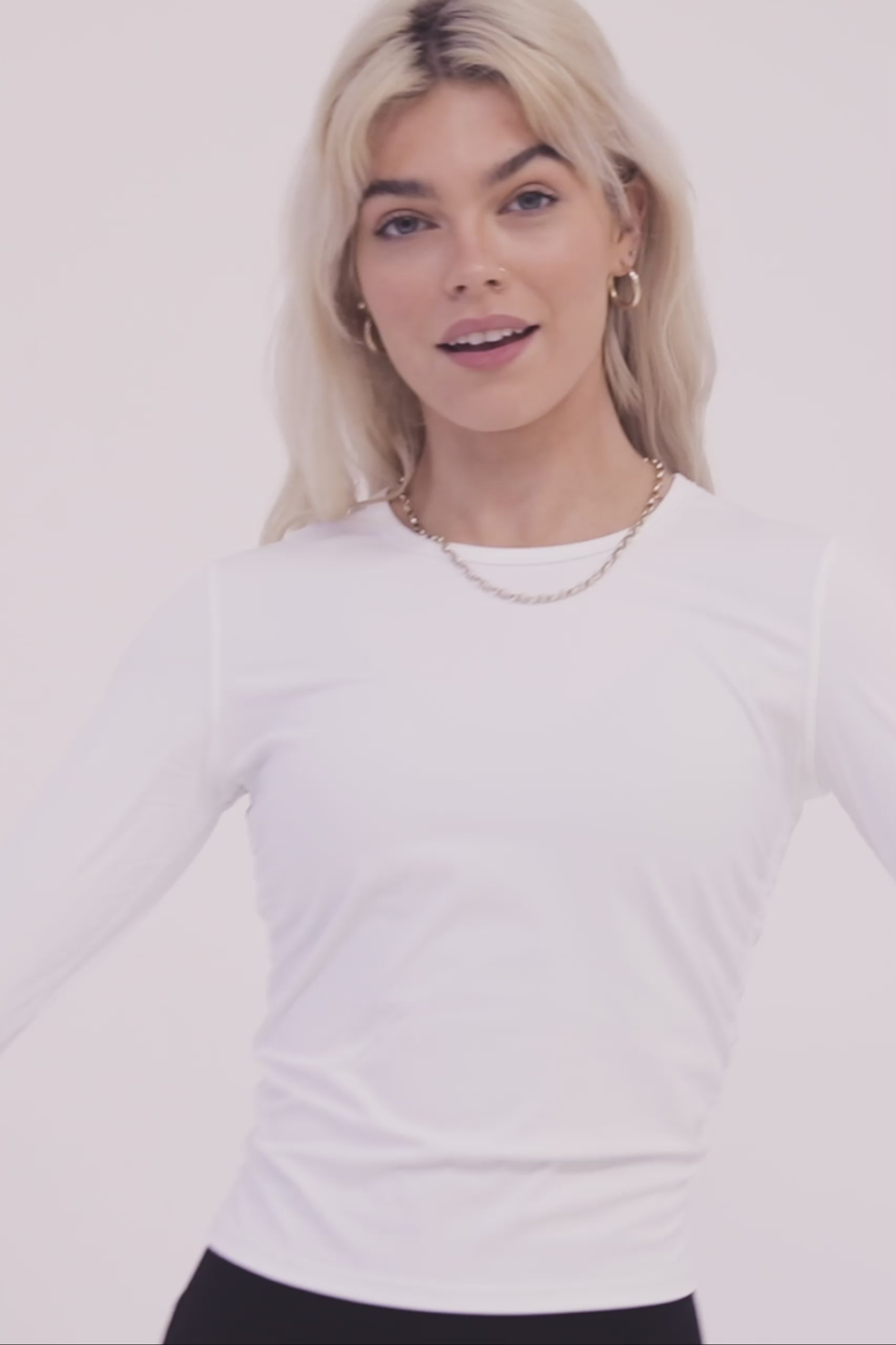 Stella Long Sleeve Top - White
