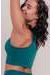 Dine Racerback Sports Bra - Sea Green-Araa Active