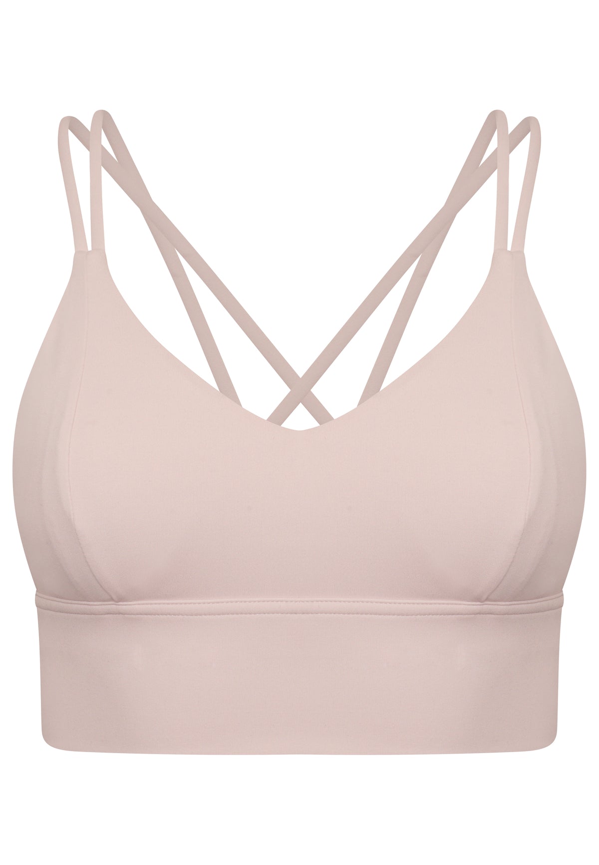 Oasis Strappy Sports Bra - Dusty Pink-Araa Active